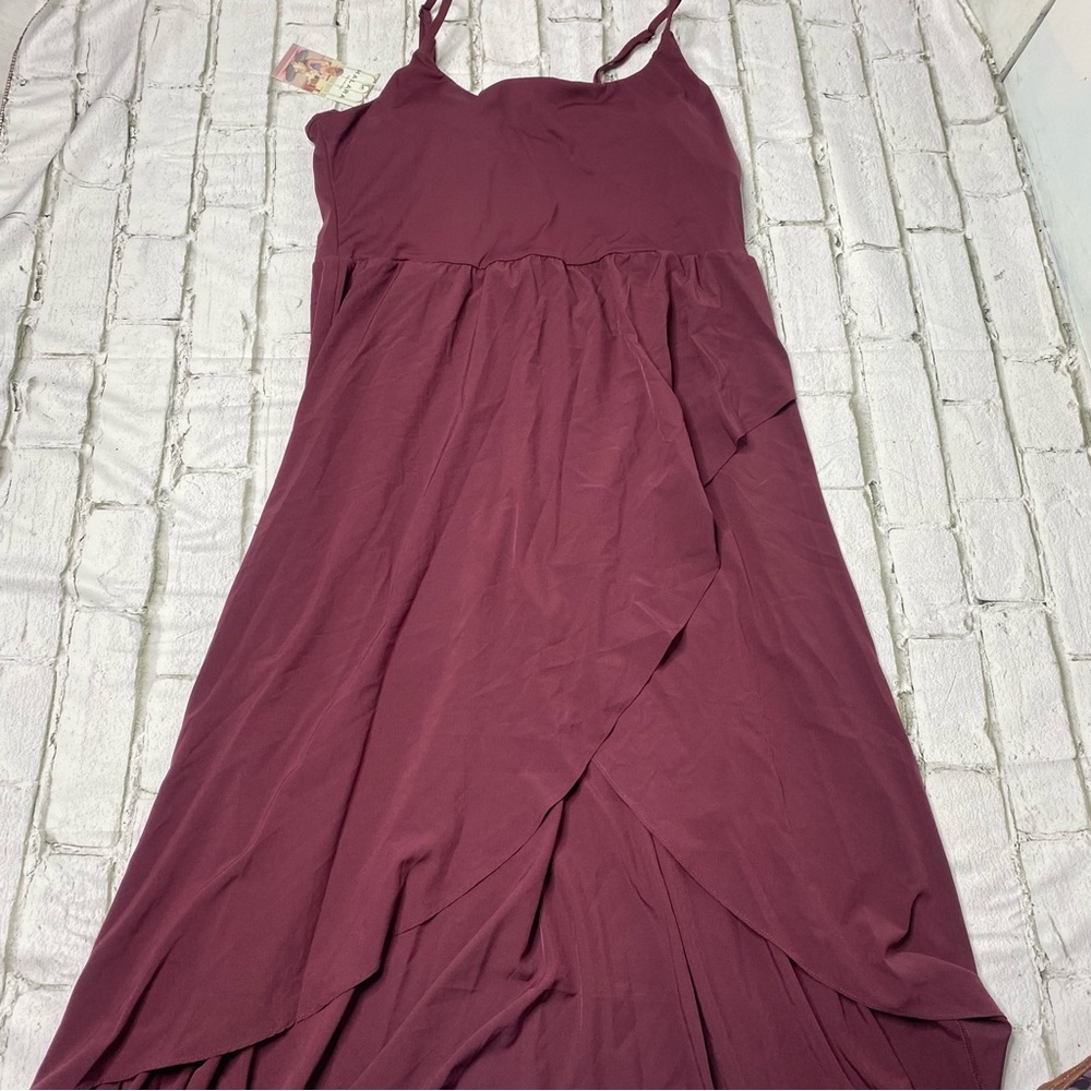 Halara Breezeful™ Backless High Low 2-Piece Side Pocket Flowy Midi Casual dress - Picture 4 of 8